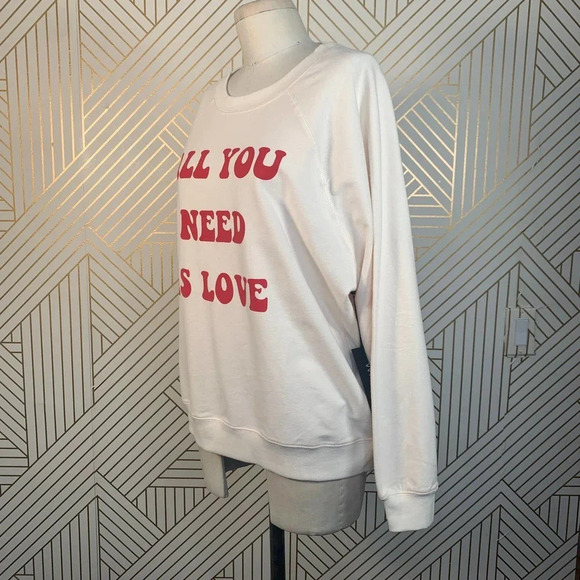 Wildfox All You Need Is Love Sommers‎ Sweatshirt - Picture 6 of 13
